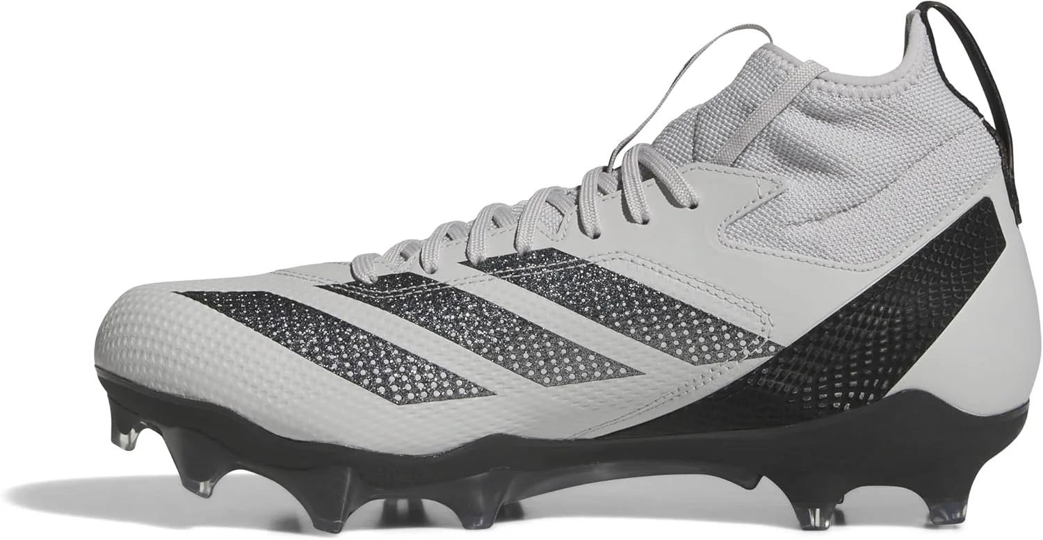Футбольные бутсы Adidas Adizero Impact для взрослых, унисекс, серый/черный — фото 2