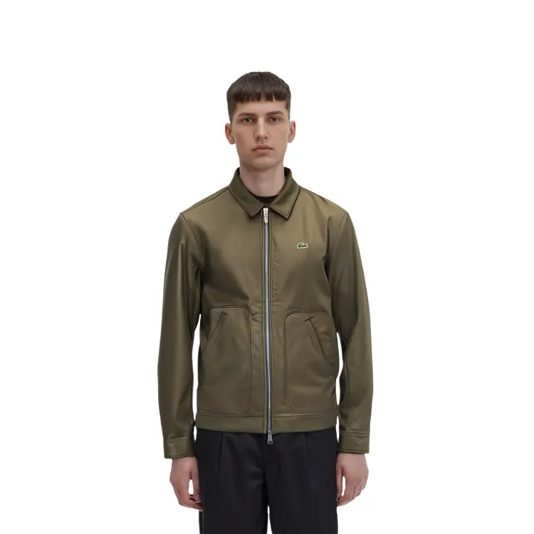 Куртка мужская хаки зеленый Lacoste, зеленый — фото 4