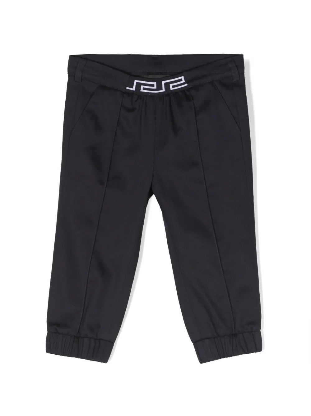 

Твиловые брюки с отделкой Greca Versace Kids, синий