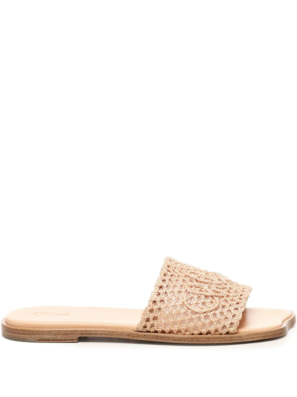 Сандалии Soleil с вышивкой CHLOÉ, нейтральный