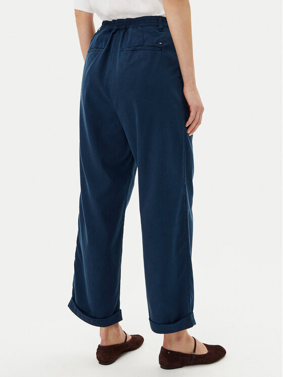 Брюки свободного кроя WW0WW45589 Tommy Hilfiger, синий — фото 3