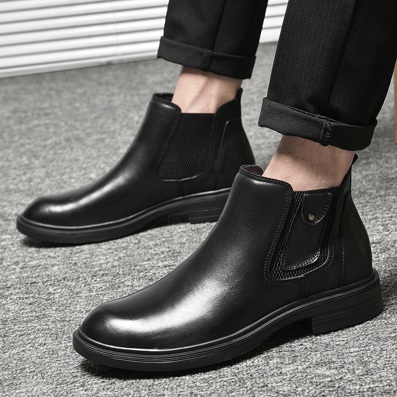 Bull Thunder Челси ботинки унисекс черные утепленные, цвет Black Insulated Shoes — фото 2