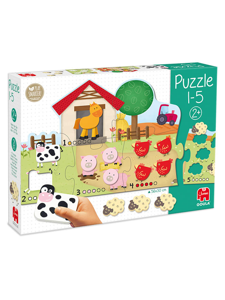 

Jumbo Цветной пазл из 15 деталей "1-5" - для детей от 2 лет и старше