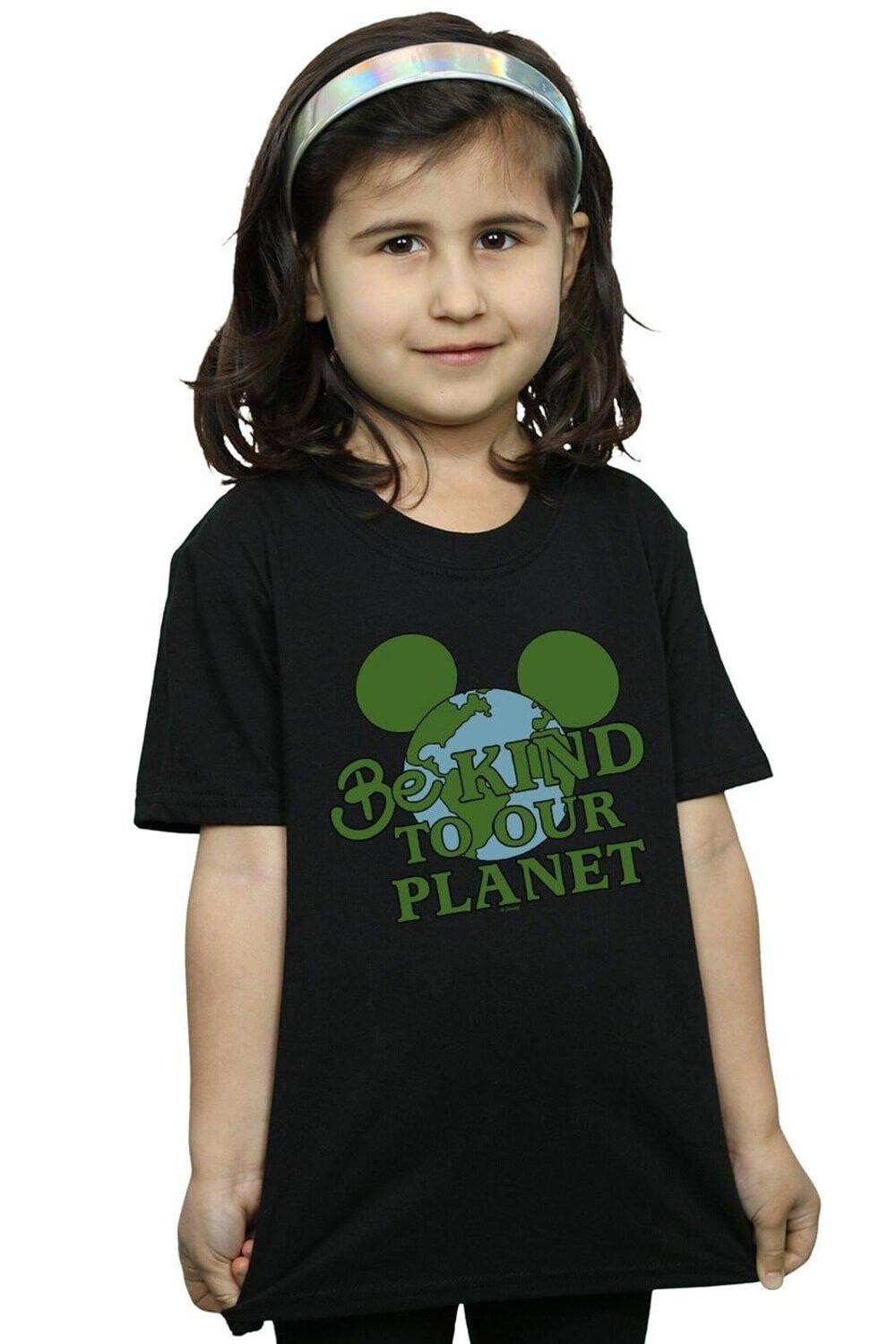 

Хлопковая футболка «Микки Маус Be Kind» Disney, черный