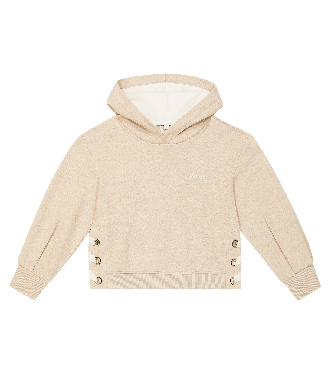 

Толстовка из хлопкового джерси Chloé, бежевый