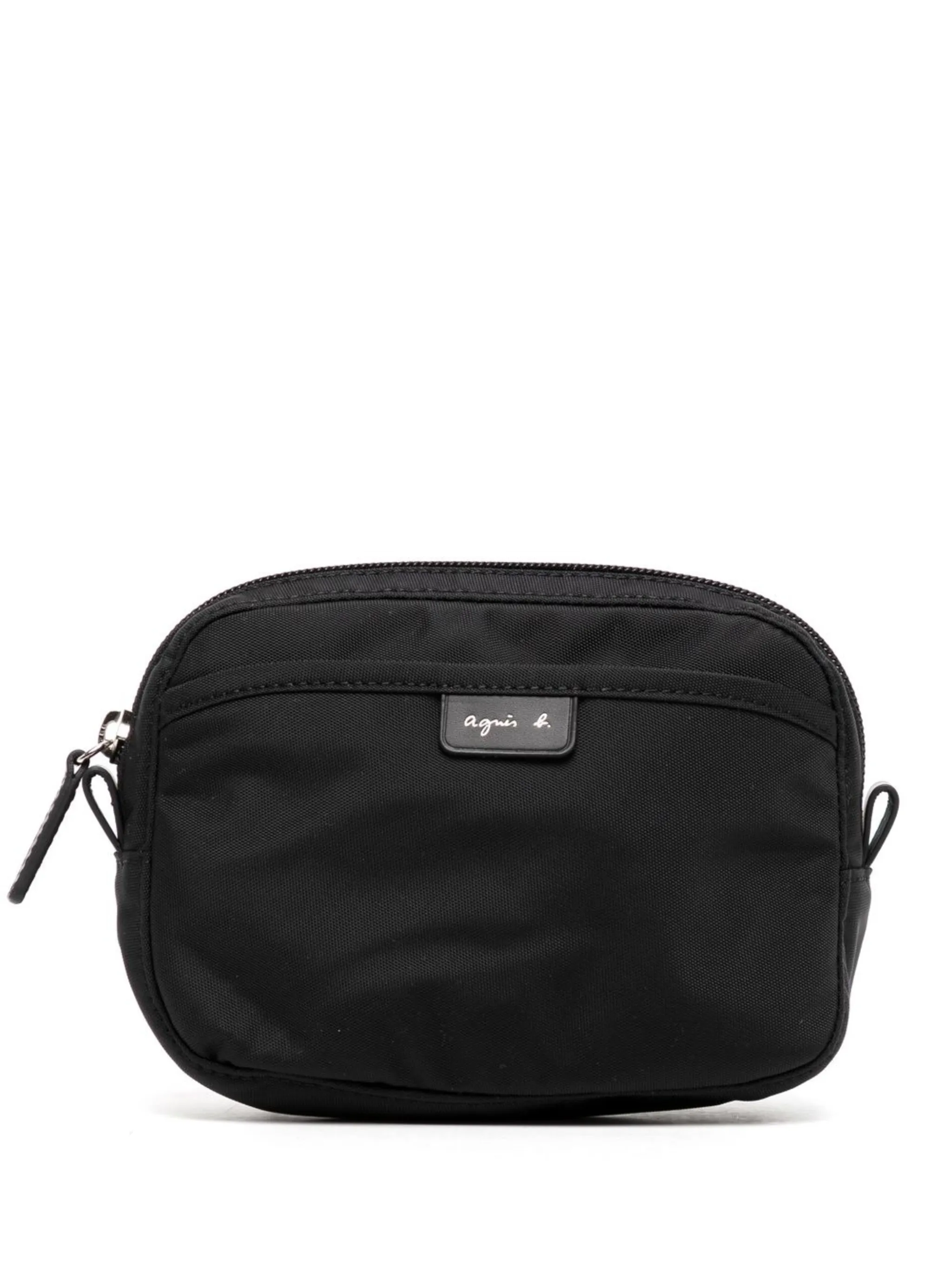 

Кошелек с нашивкой-логотипом Agnès B., черный