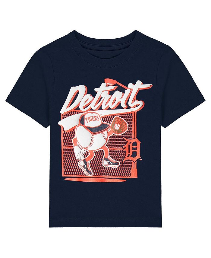 

Темно-синяя футболка Detroit Tigers On the Fence для новорожденных Outerstuff, синий