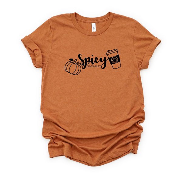 

SWSmiley spicy pumpkin spice - женская футболка с коротким рукавом и принтом Simply Sage Market, Autumn, Зеленый, SWSmiley spicy pumpkin spice - женская футболка с коротким рукавом и принтом Simply Sage Market, Autumn