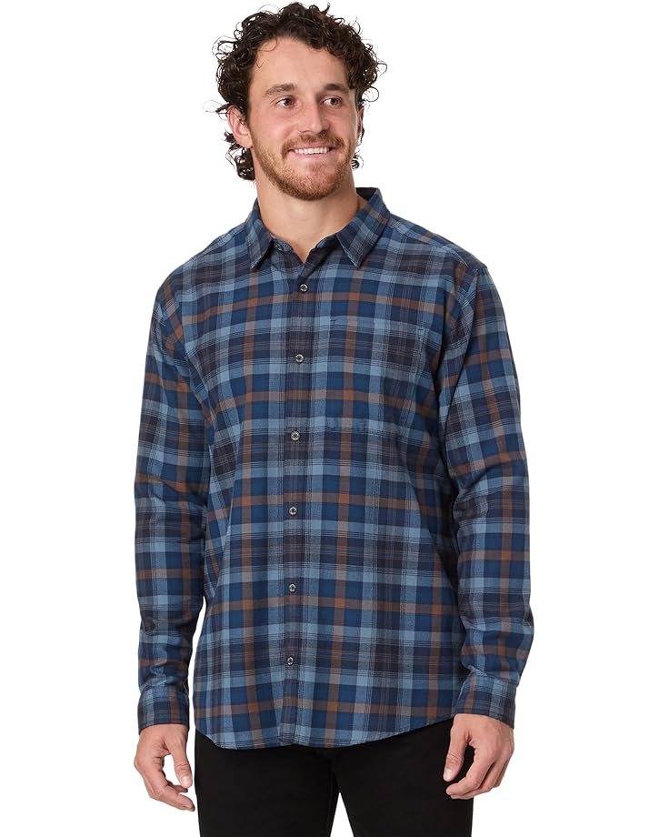 

Лонгслив Royal Robbins Lieback Organic Cotton Flannel Long, цвет Naval Tahoe Plaid