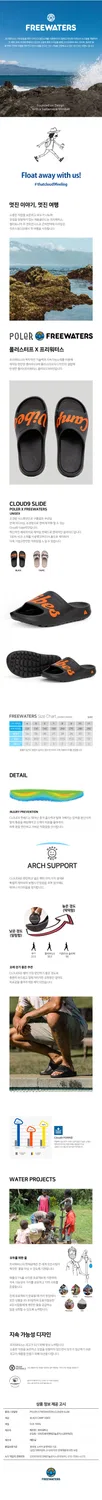 Мужские чёрные шлёпанцы Cloud9 Slide от Poler Stuff x Freewaters — фото 3