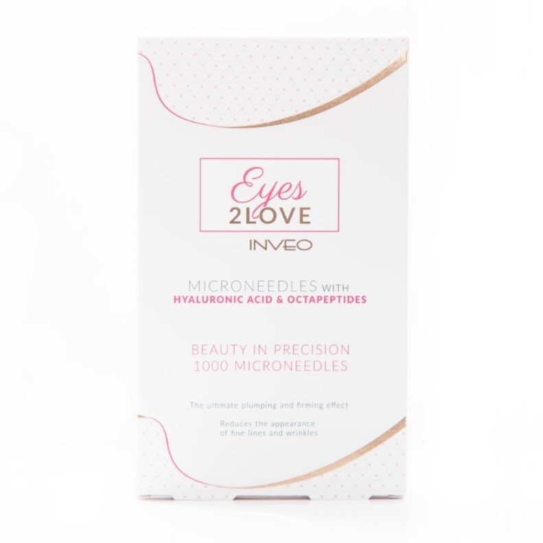 

INVEO, Патчи для глаз Eyes2love с микроиглами гиалуроновой кислоты и октопептидами, 1 пара