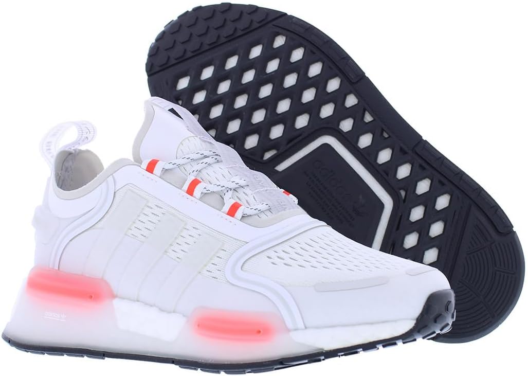 Детские кроссовки для бега adidas NMDV3, белый/красный — фото 4