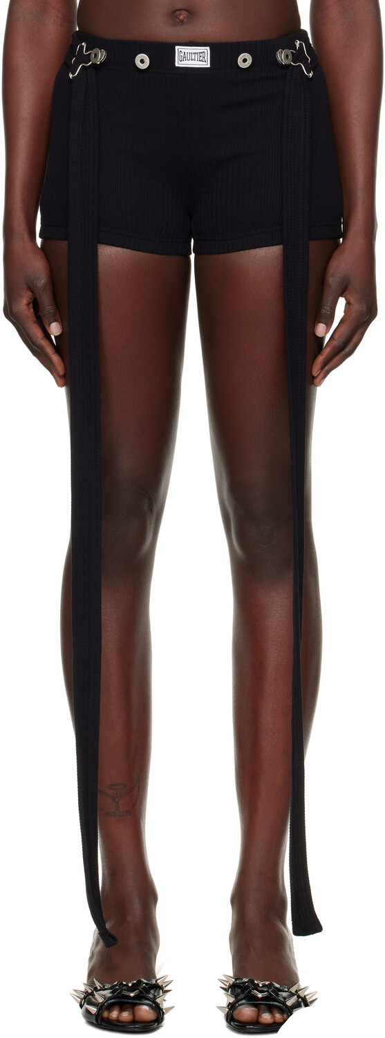 

Черные шорты «The Patch» Jean Paul Gaultier