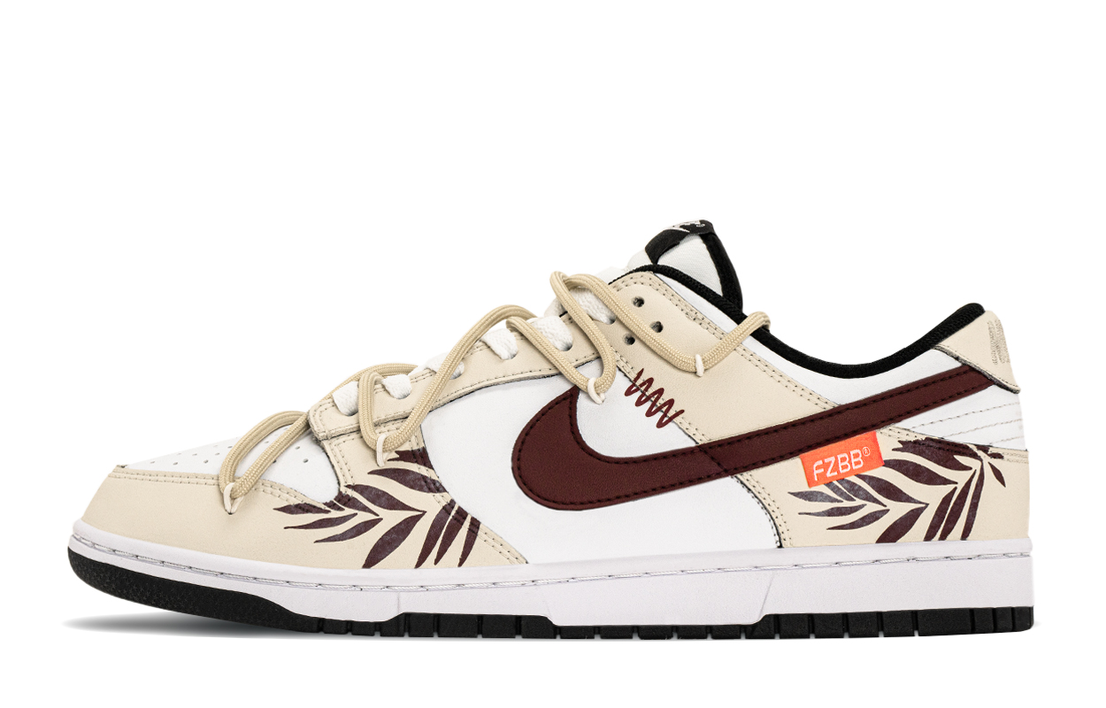 

Nike Низкие кроссовки для скейтбординга Dunk, устойчивые к истиранию, мужские, бежево-красные