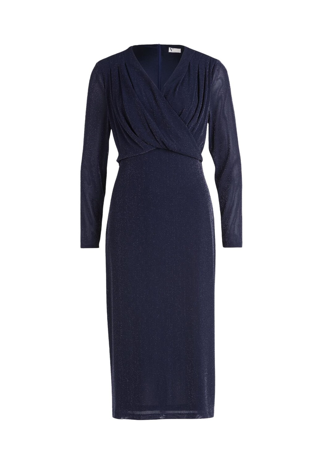 

Коктейльное платье с люрексовой нитью Vera Mont, цвет Dark Blue/silver