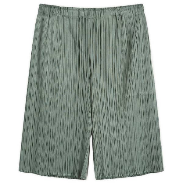 

Плиссированные шорты Pleats Please Issey Miyake, цвет moss green