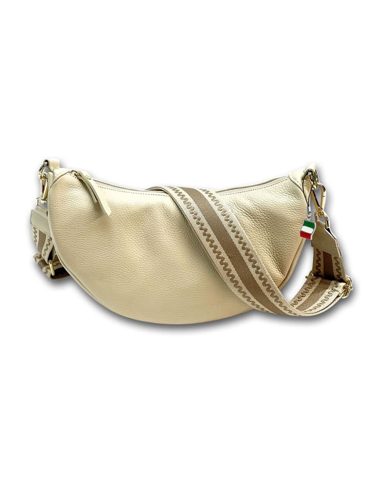 

Кожаная сумка через плечо, городская сумка Florence, бежевая, примерно 33 см Florence