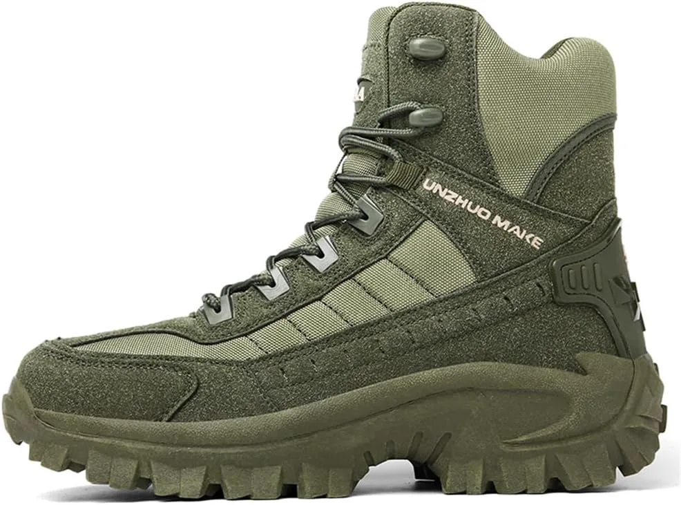 

Мужские тактические рабочие ботинки CHUUMEE, водоотталкивающие, прочные, для активного отдыха, замшевые походные ботинки, дышащие, армейские пустынные ботинки, зеленый