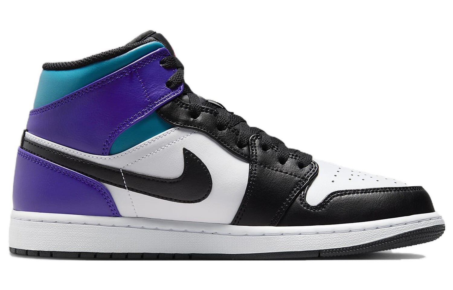 Мужские баскетбольные кроссовки Jordan Air Jordan 1 Vintage, Черный/Белый/Фиолетовый — фото 2