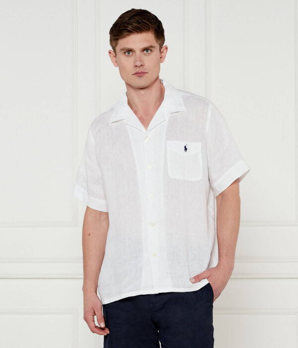 

Льняная рубашка Classic fit Polo Ralph Lauren, белый