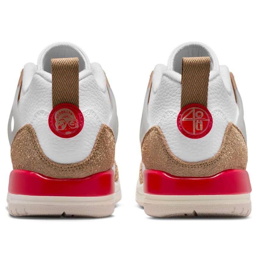 Кроссовки (GS) Air Jordan Spizike Low 'White Desert Camo Fire Red' — фото 3