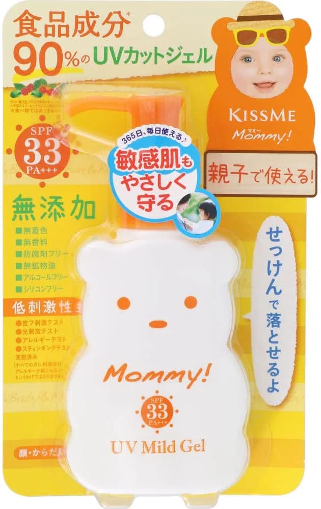 Солнцезащитный гель Mo ммy UV Mild Gel N, 5 шт., 100 г, SPF33 PA+++, KISS ME Isehan