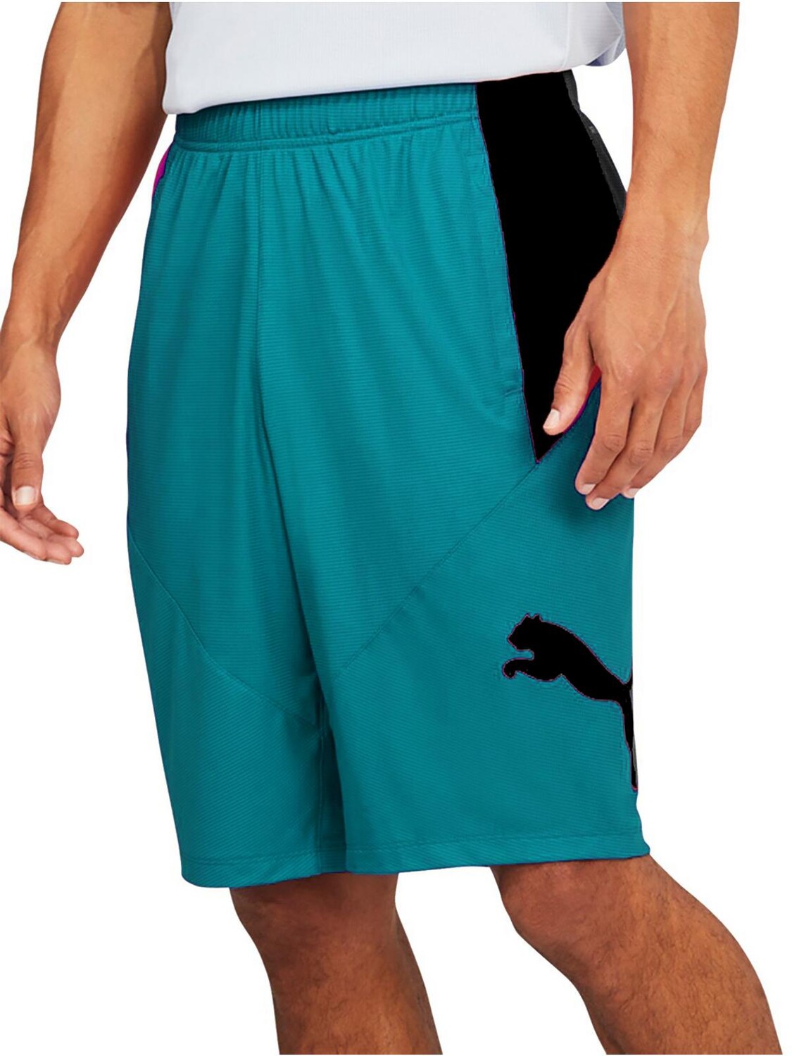 

Мужские тренировочные шорты из полиэстера Puma, цвет Deep Aqua/Puma Black