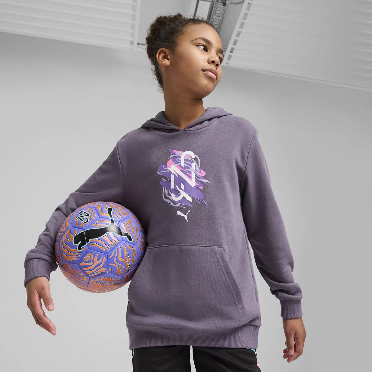 

Neymar JR Creativity Толстовка с капюшоном Jr Puma Детская толстовка, пурпурный