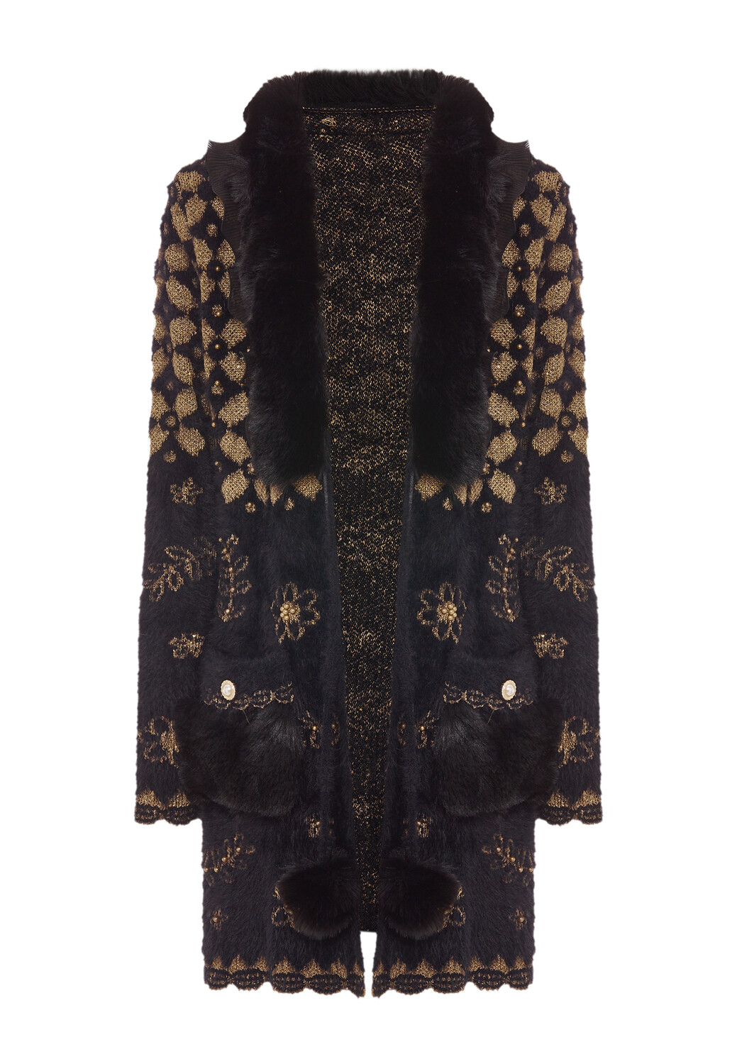 

Толстовка faina Strickjacke, черный