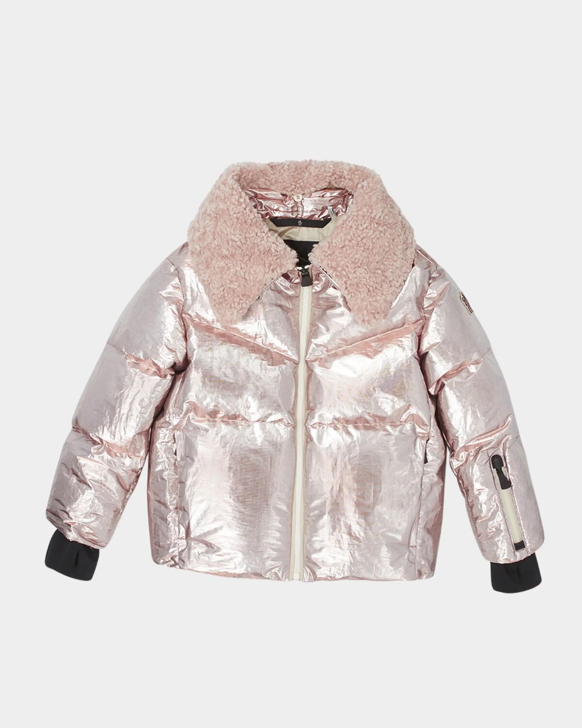 

Лыжная куртка Trevelin Metallic Tech для девочек, размер 8–14 Moncler Grenoble, розовый