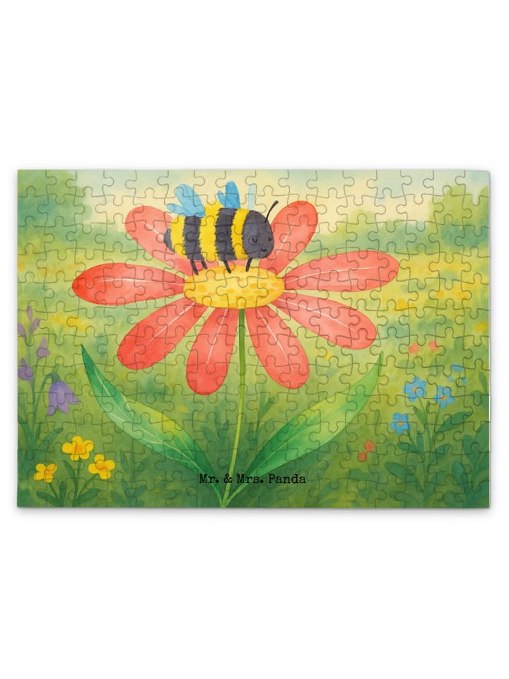 

Mr. & Mrs. Panda Дизайн в виде шмеля-пазла без надписей белым цветом