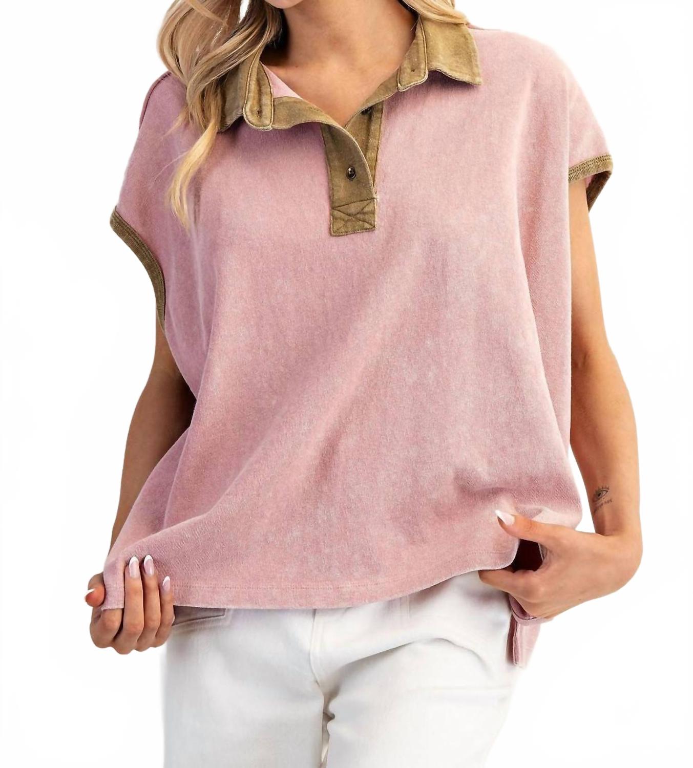 

Eesome Топ без рукавов свободного кроя, розовый