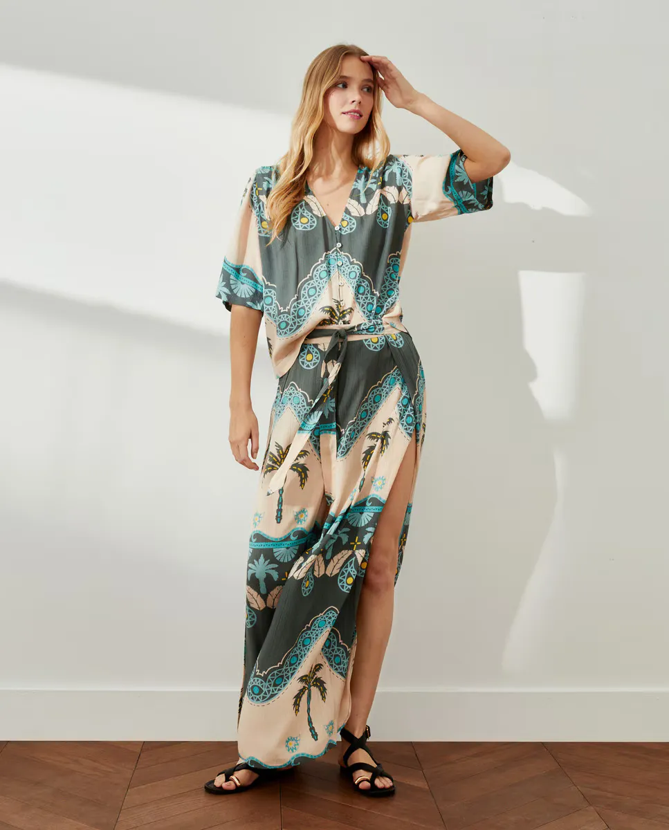 

Пижамные брюки женские прямого покроя Southern Cotton, зеленый
