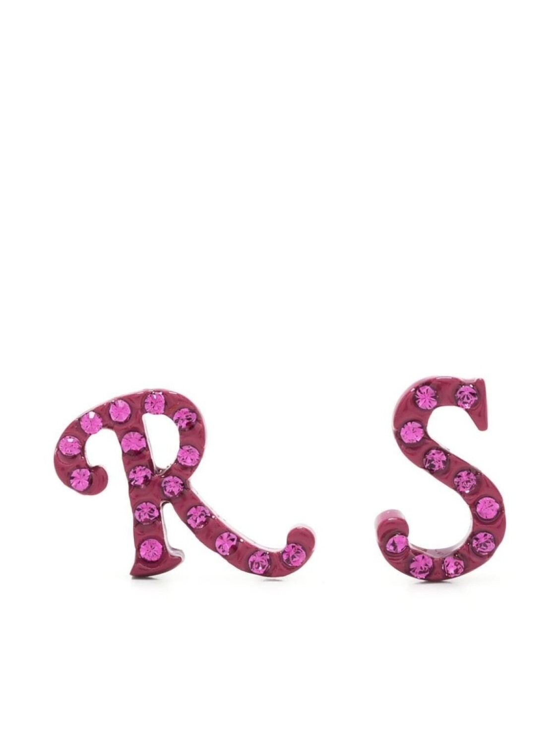 

Серьги-гвоздики с логотипом Raf Simons, розовый