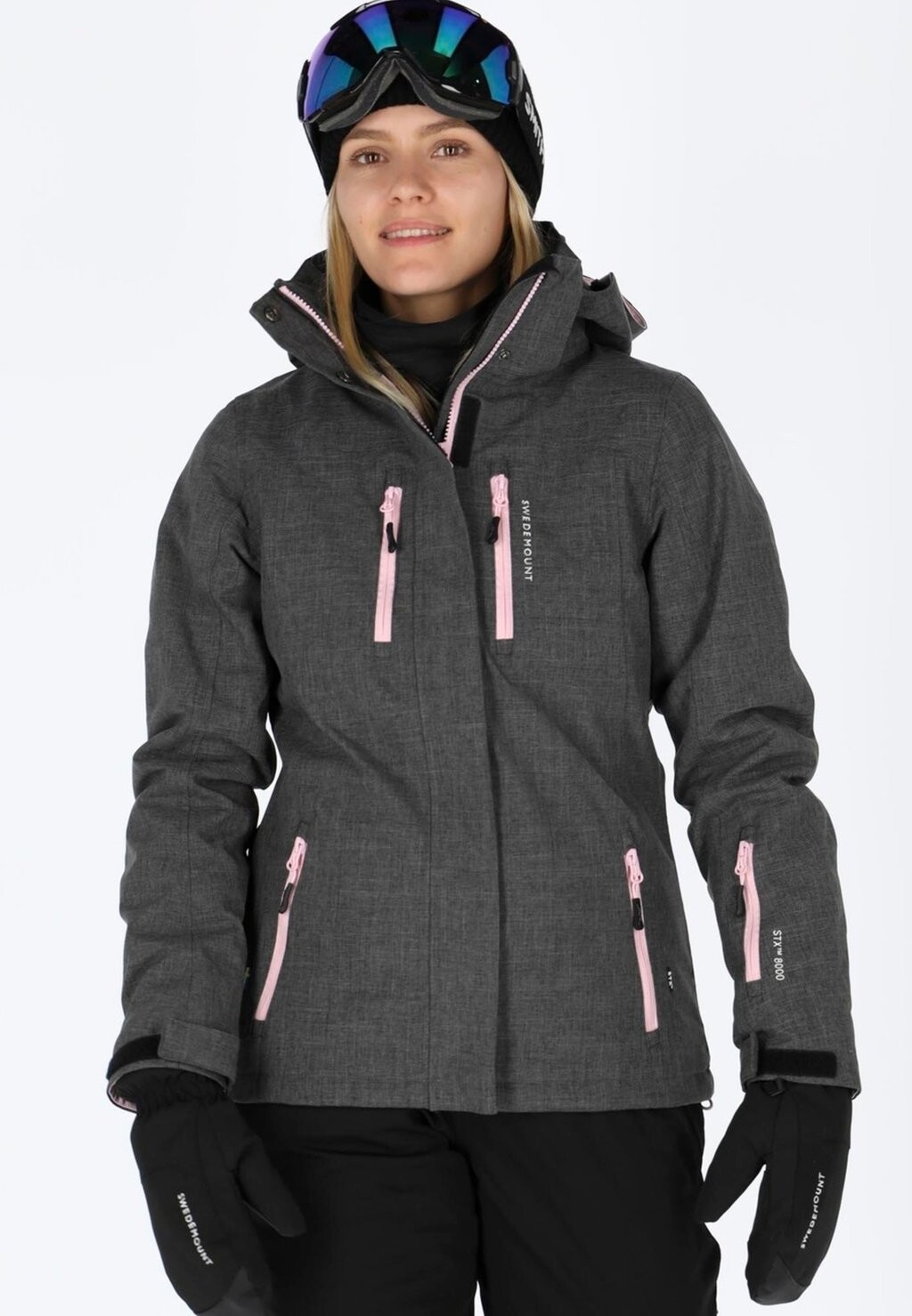 

Куртка для сноуборда CERVINIA Swedemount, цвет charcoal melange lt pink