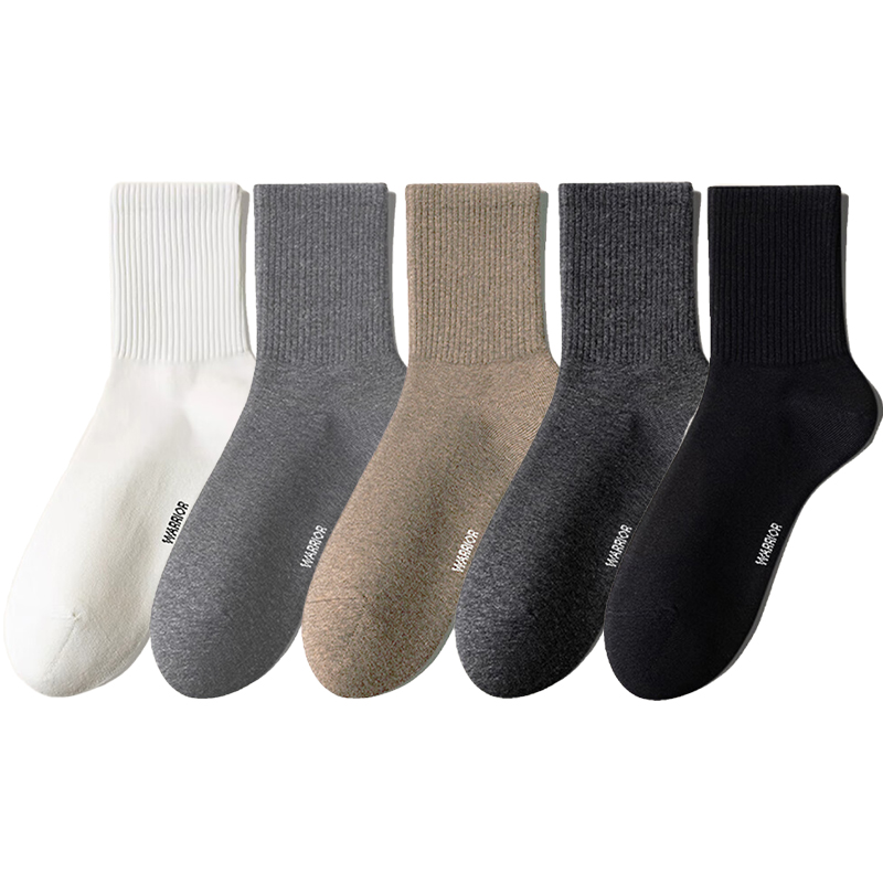 

Мужские носки Mid Calf WARRIOR, [5 pack]белый 1+светло-серый 1+хаки 1+темно-серый 1+черный 1