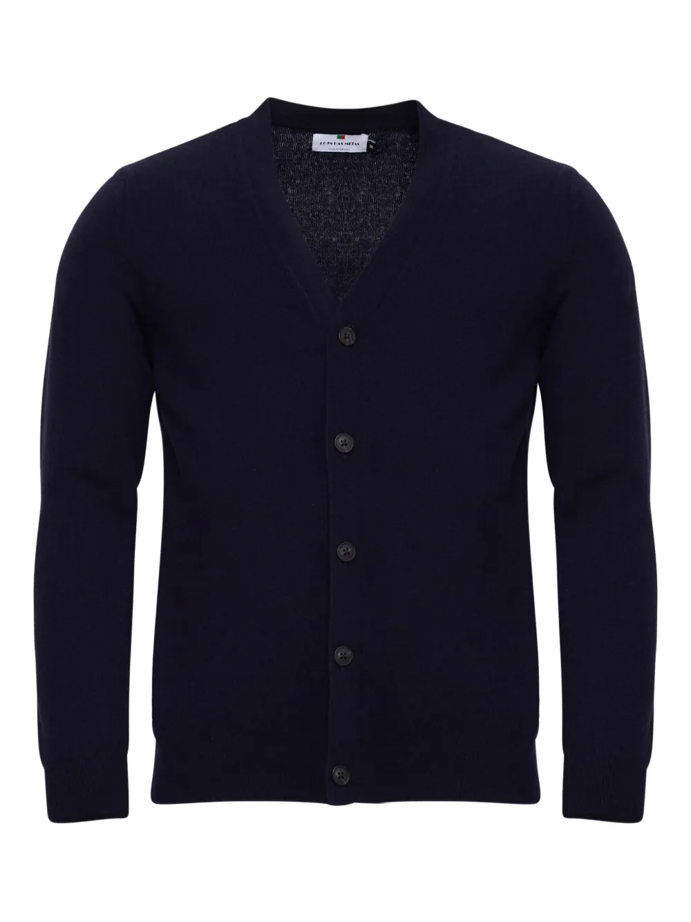 

Кардиган с V-образным вырезом на пуговицах Loja Das Meias, синий