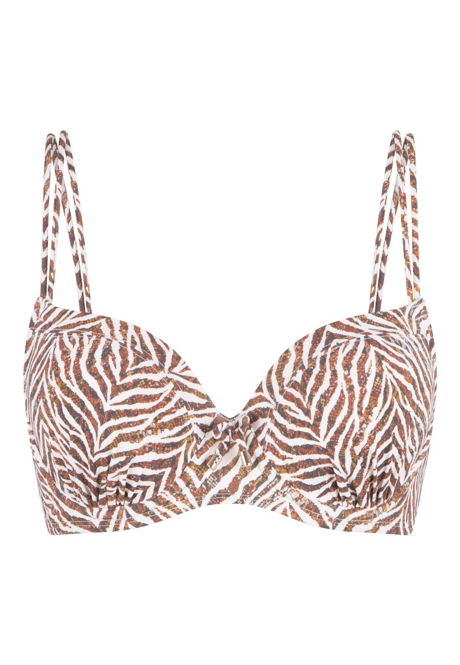 

Топ бикини LingaDore T-shirt Bikini Top, цвет Brown/White