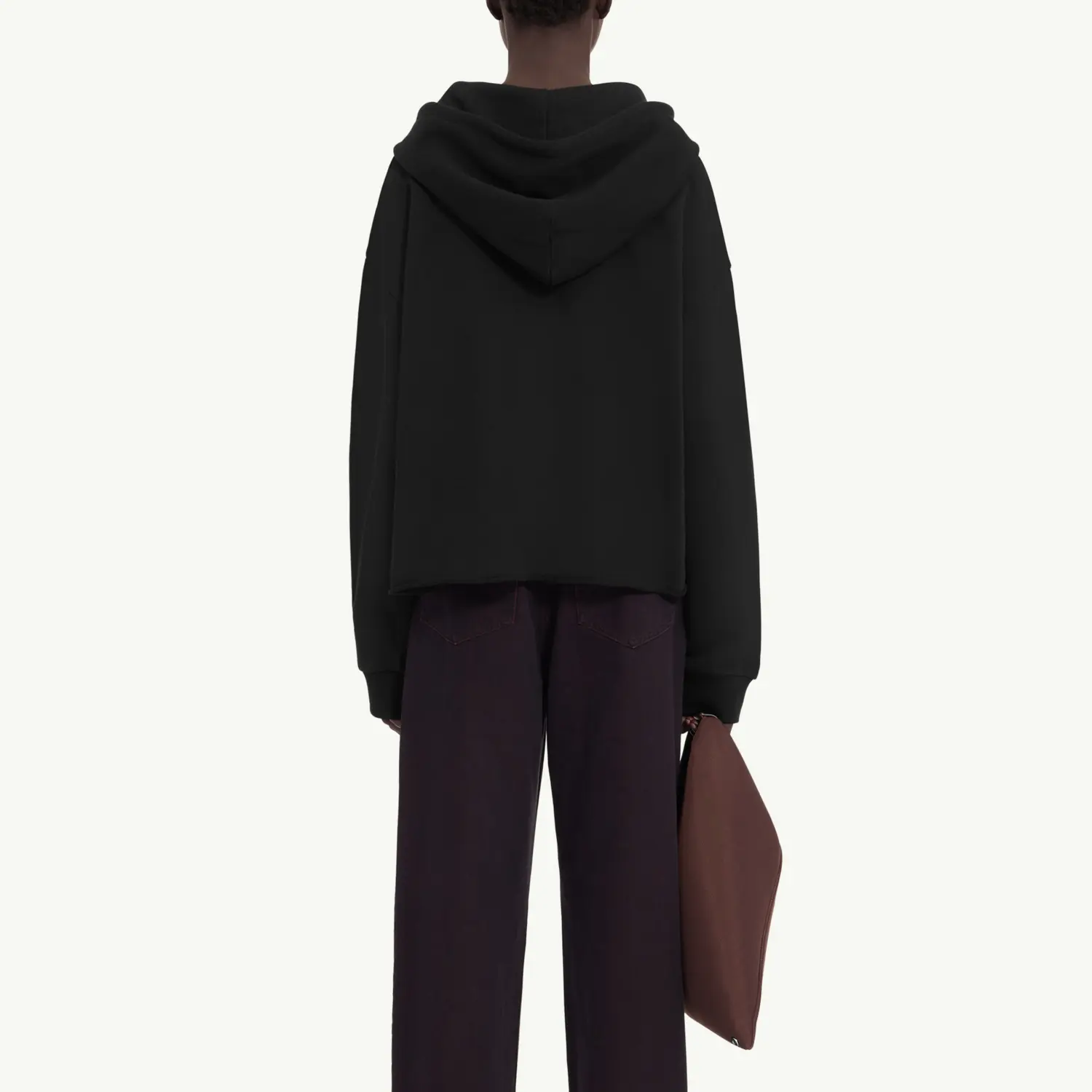 Толстовка с капюшоном на шнурке и нашивкой с логотипом MM6 Maison Margiela, черный — фото 3