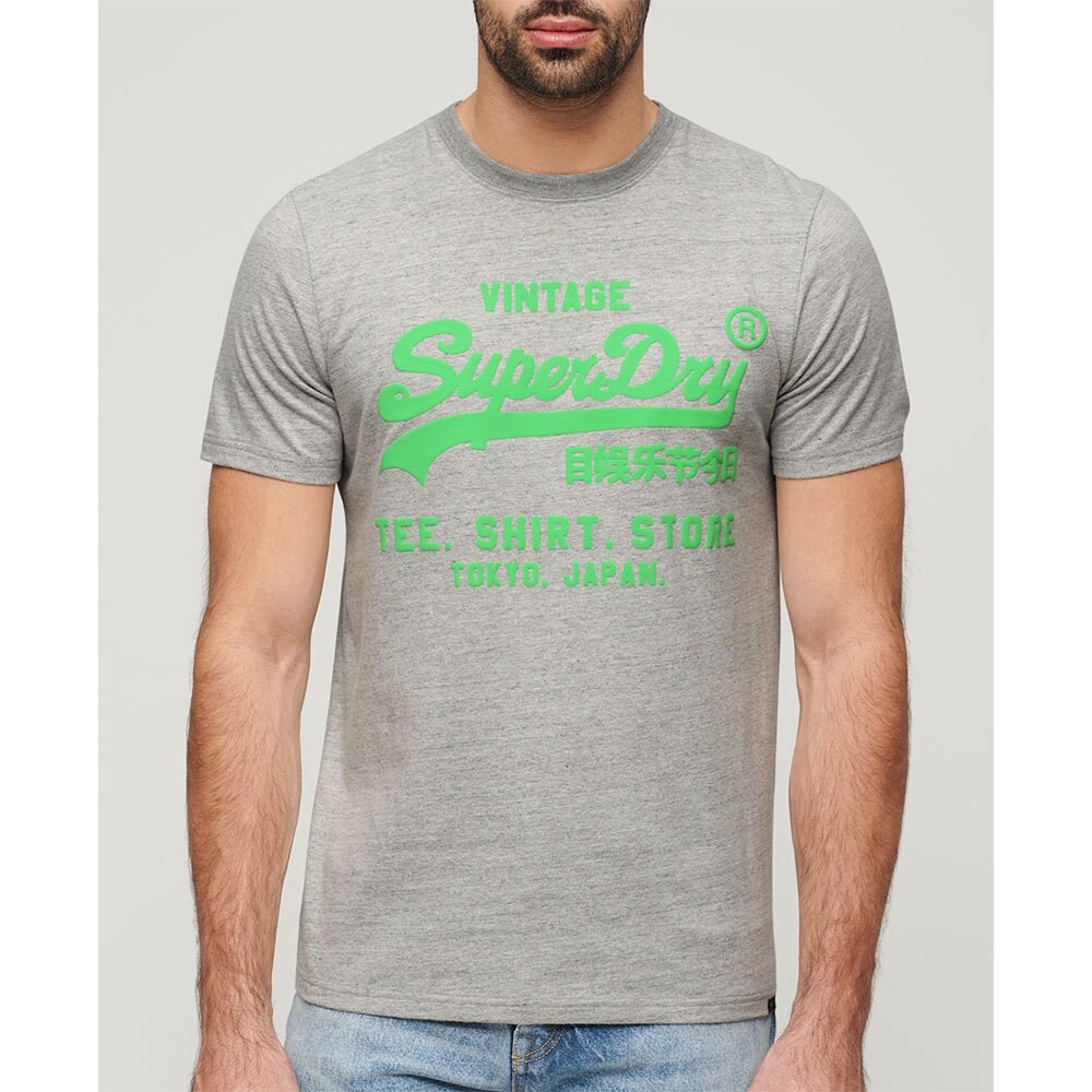 

Футболка с коротким рукавом Superdry Neon Vl, серый