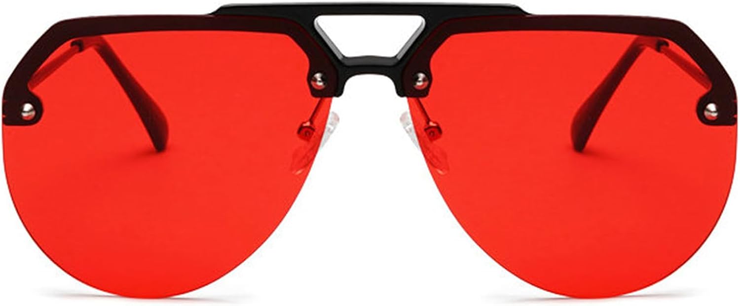 

Винтажные солнцезащитные очки Willochra большого размера в стиле «пилот» для женщин и мужчин, модные, с крупной оправой, безрамочные, с градиентным переходом цвета, для вождения, с защитой от УФ-излучения UV400, C2