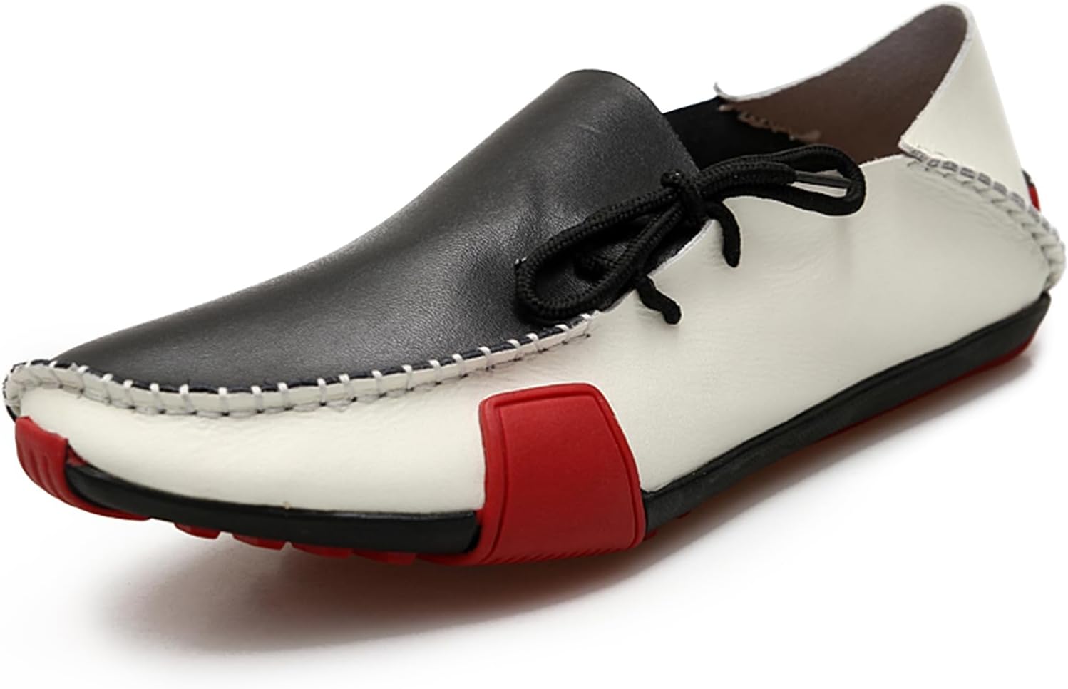 

Мужская повседневная обувь Abborora, ручная работа, кожаные лоферы-мокасины, мягкие туфли без шнурков, черный