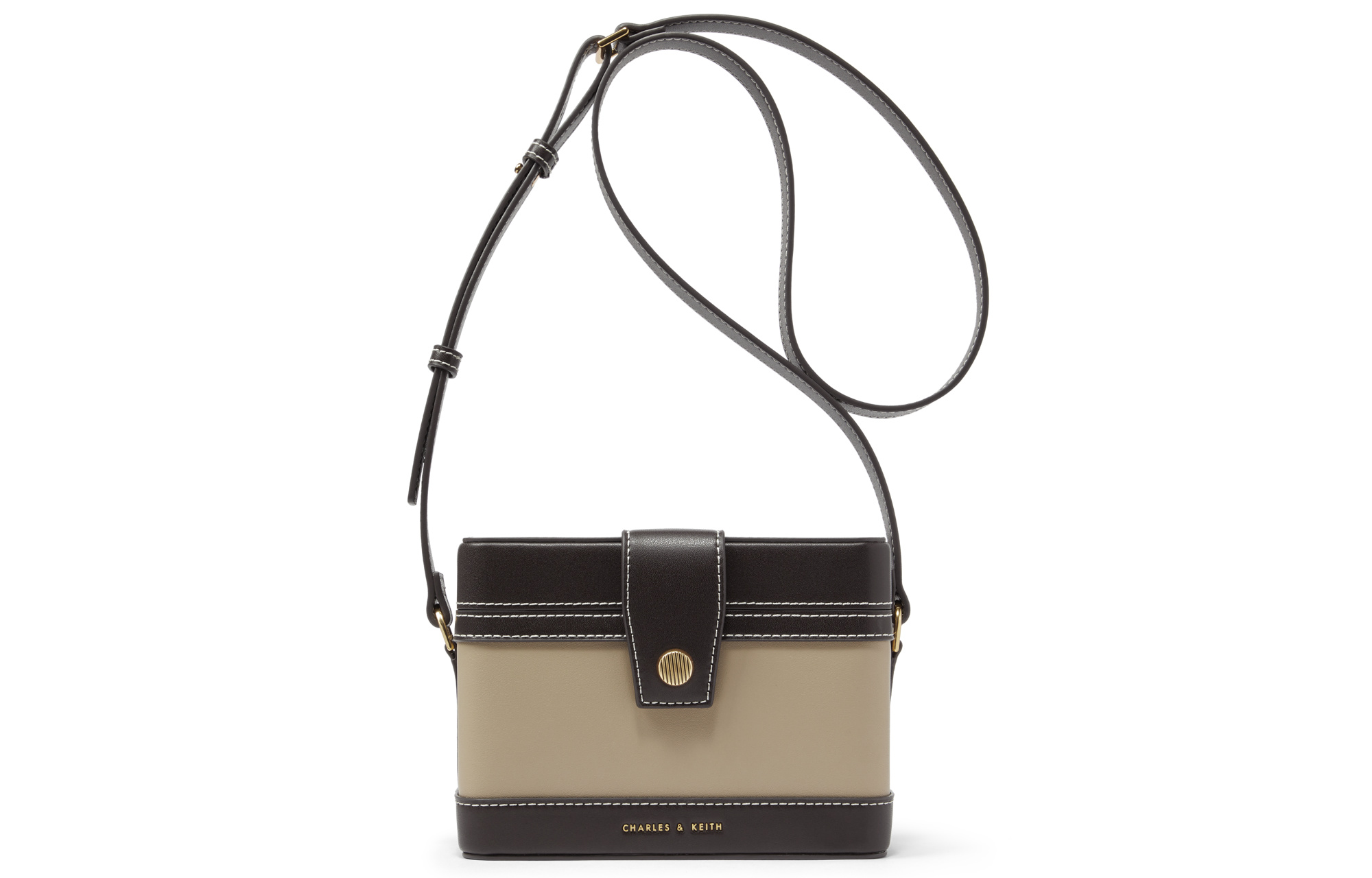 

Кроссбоди PU небольшого размера для женщин Мультиколор CHARLES&KEITH, Песочный