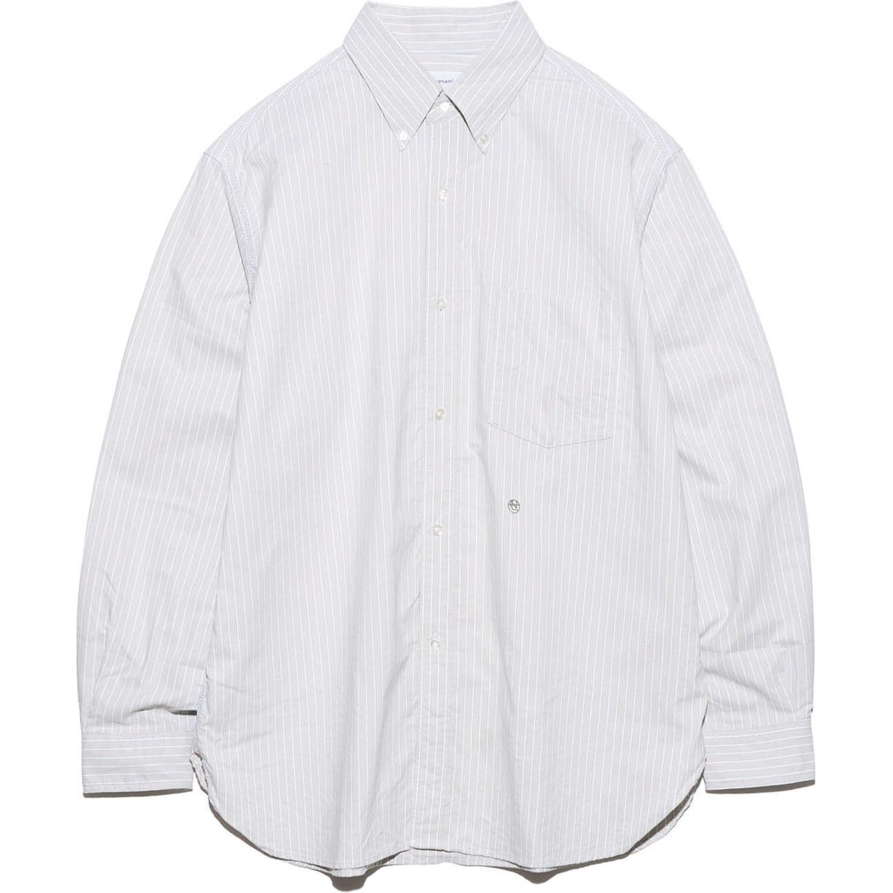 

Nanamica Рубашка мужская Beige с заостренным воротником Moderate Others