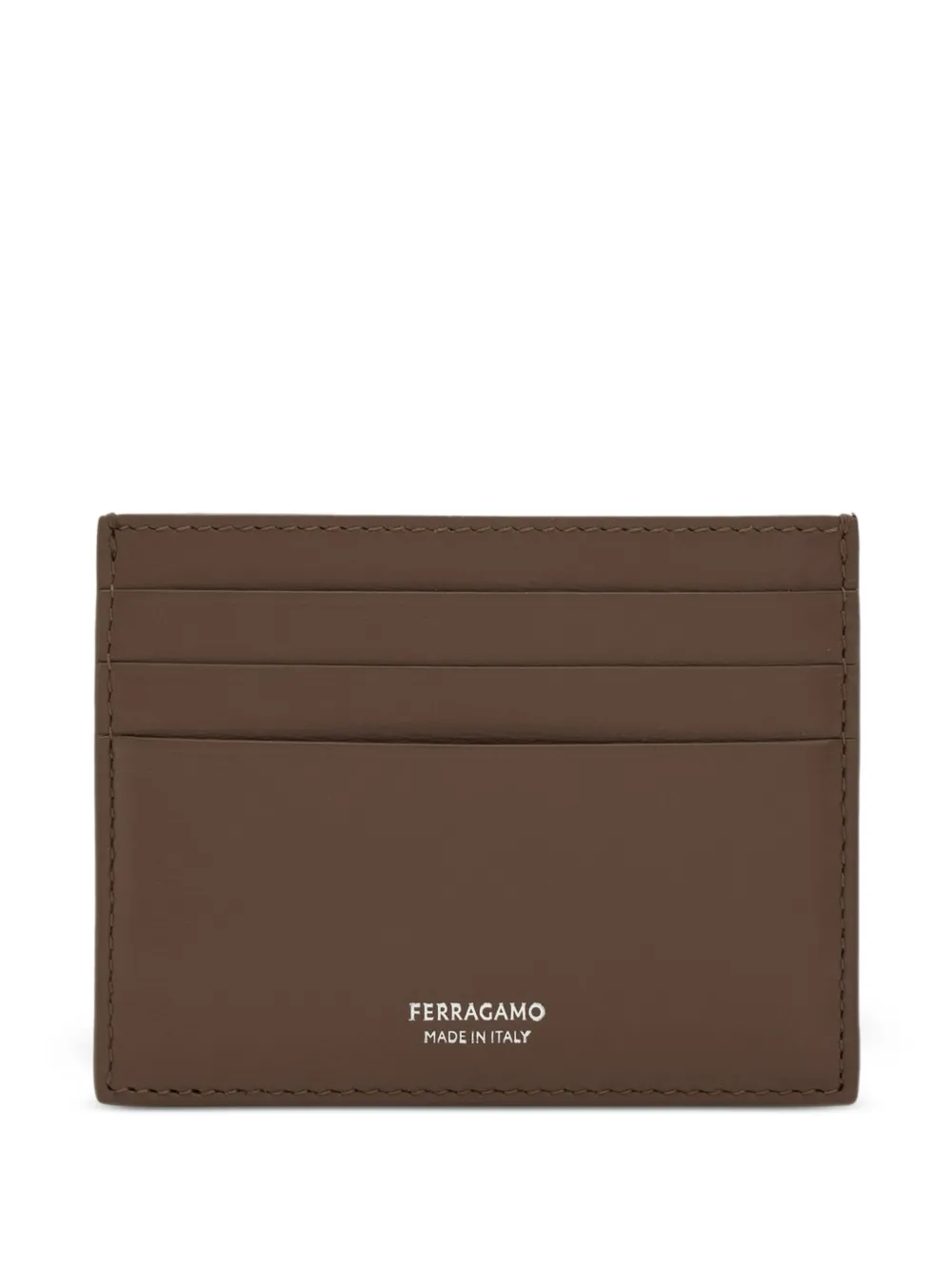 

Кожаный картхолдер Ferragamo, коричневый