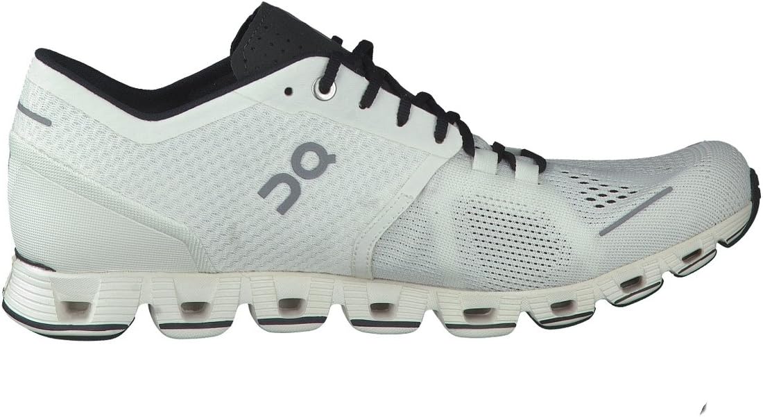 Кроссовки On Running для мужчин Cloud X Textile Synthetic (8.5, бело-черные) — фото 4