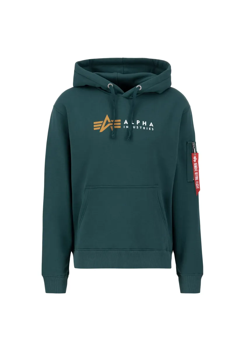 

Толстовка Alpha Industries " Alpha Industries Мужчины - Толстовки Alpha Label Hoody", зеленый