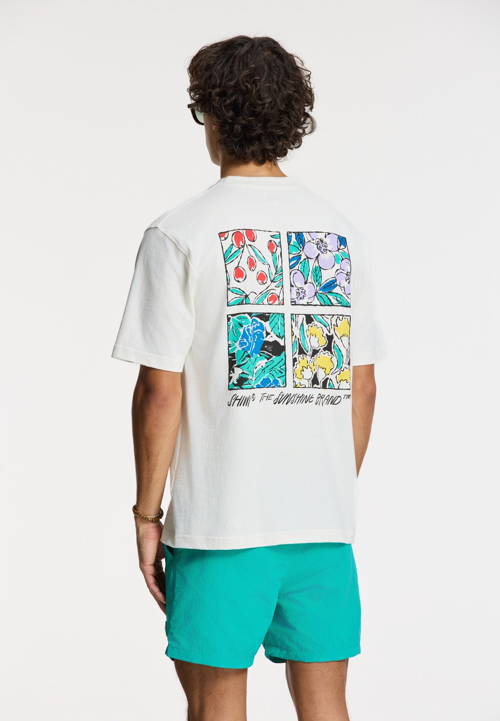 

Футболка с принтом FINN SKETCHED FLOWERS Shiwi, белый