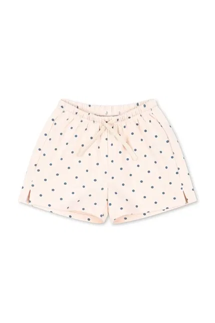 Шорты детские с принтом SPOTTY SWEAT SHORTS Konges Sløjd, бежевый — фото 2