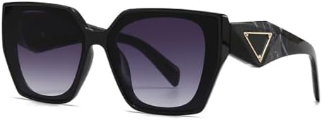 

Квадратные солнцезащитные очки 2026 для женщин, очки «кошачий глаз», классические винтажные солнцезащитные очки с защитой от УФ-излучения UV400 для активного отдыха MTZJH, Gray